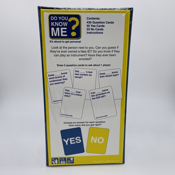 What Do You Meme Do You Know Me Game Brand New Factory Sealed - Picture 2 of 3